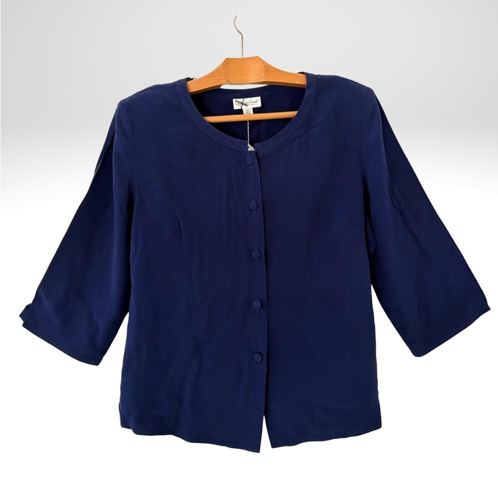 Coldwater Creek Royal Blue Blouse